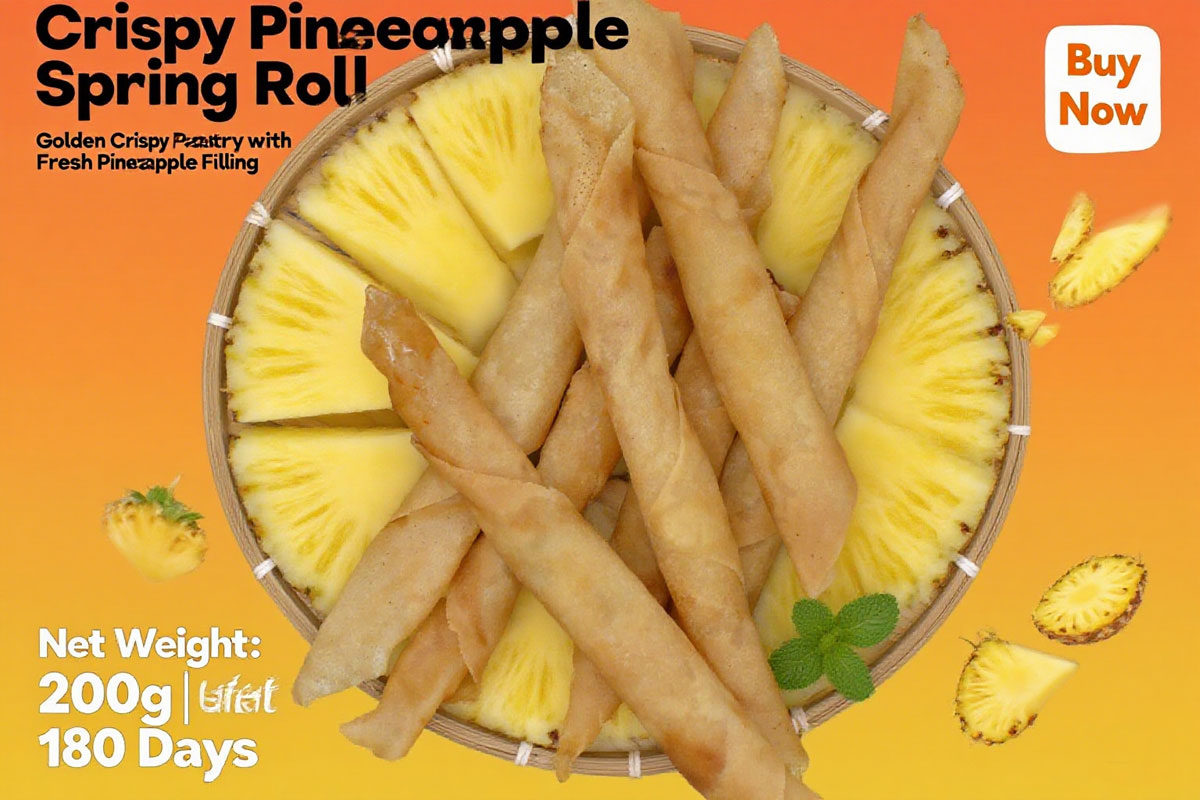 Crispy Pineapple spring roll