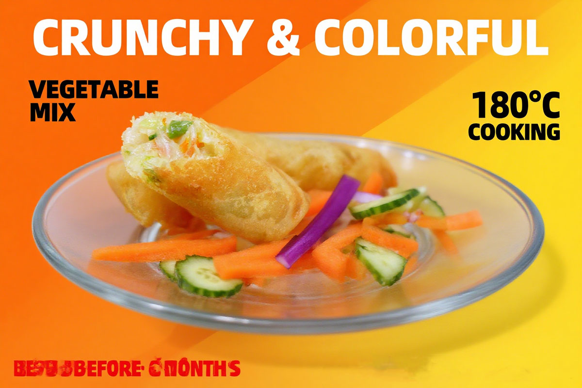 Pre-Fried Vegetable Spring Roll