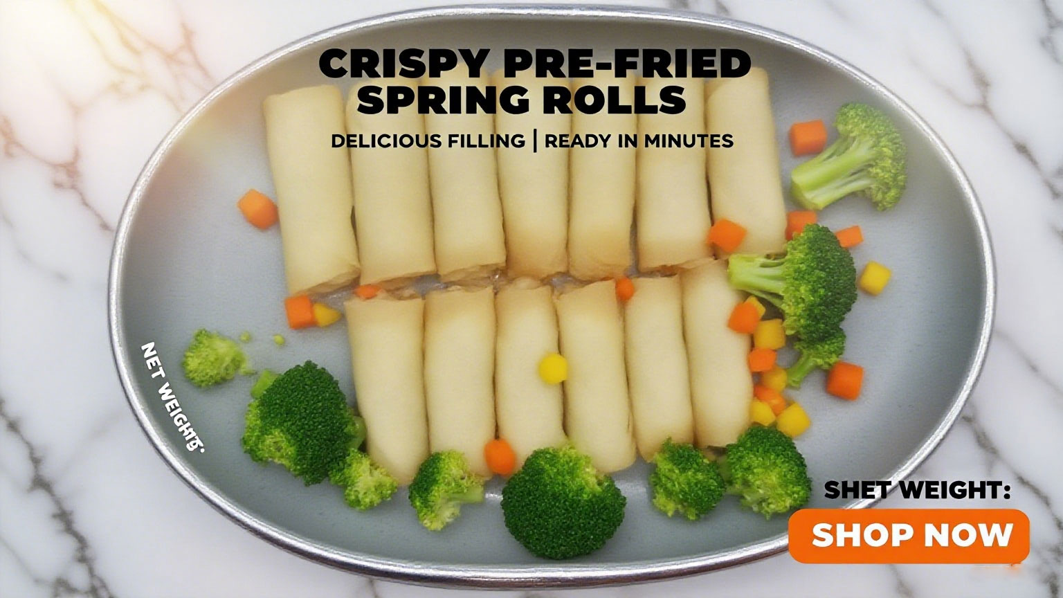 Pre-Fried Vegetable Spring Roll