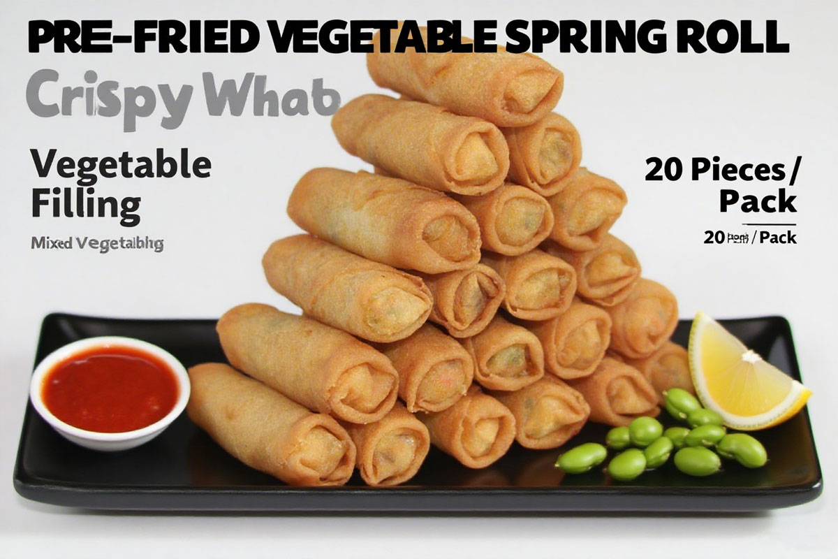 Pre-Fried Vegetable Spring Roll