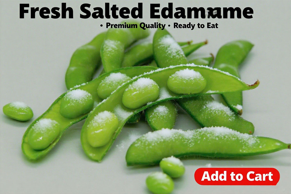 Salted edamame