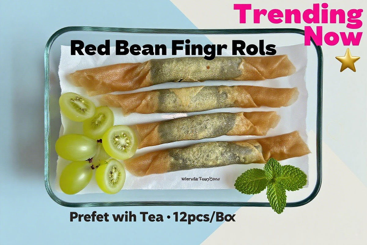 Crispy Red Bean Spring Roll