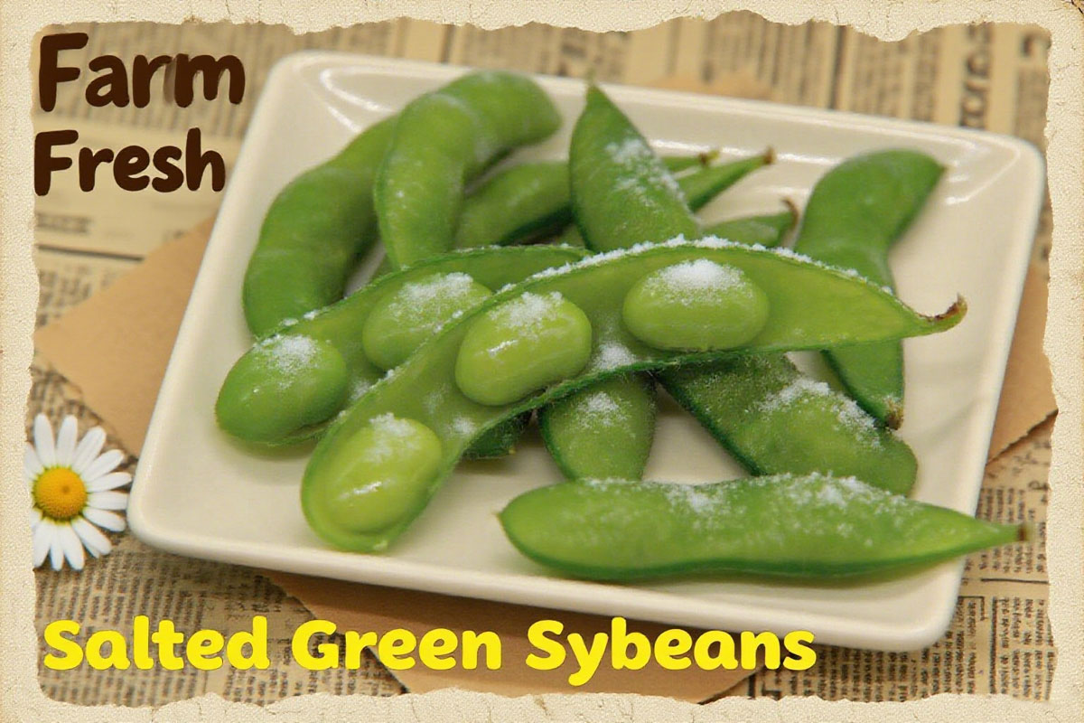 Salted edamame