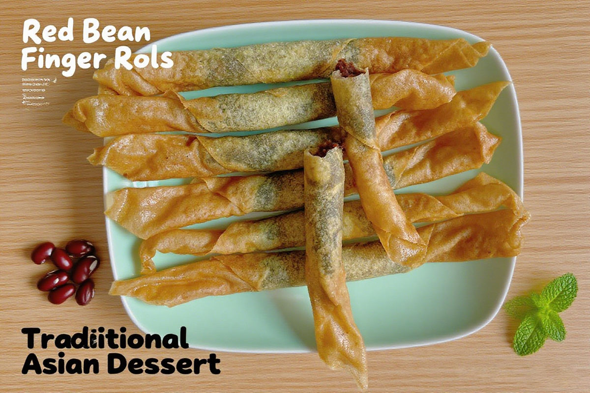Crispy Red Bean Spring Roll