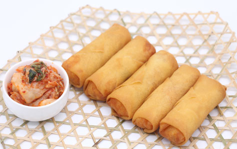 泡菜春卷